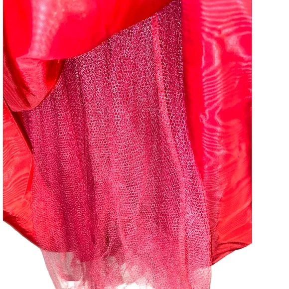 Vintage 80’s Red dress off shoulder (no tag, m/l) - Picture 7 of 7